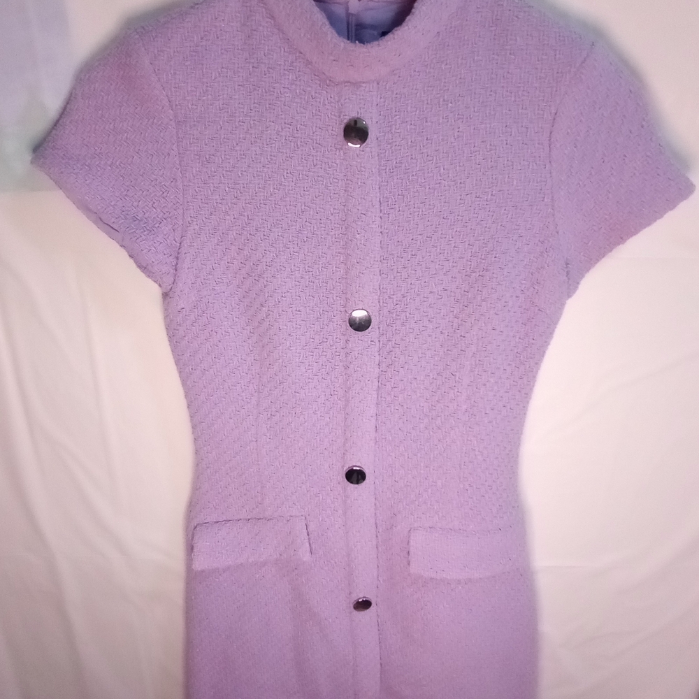 Zara Lilac Textured Knit Top
